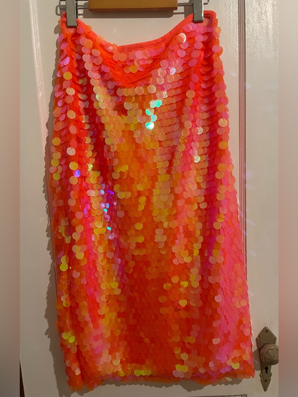 Anthropologie sequin/paillette party midi  skirt